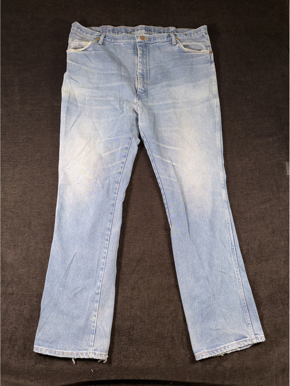Wrangler 948NAV Light Blue Denim Jeans Size 42x34